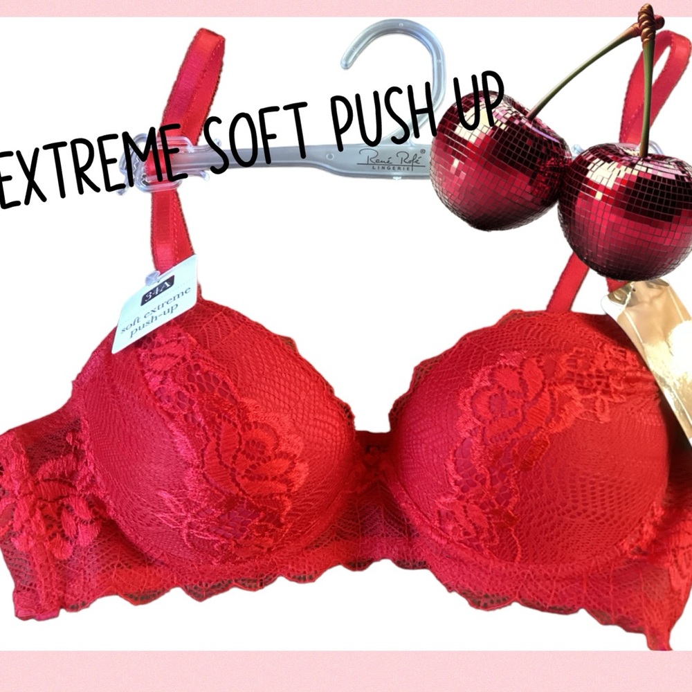 🌸Bra Soft Extreme Push Red